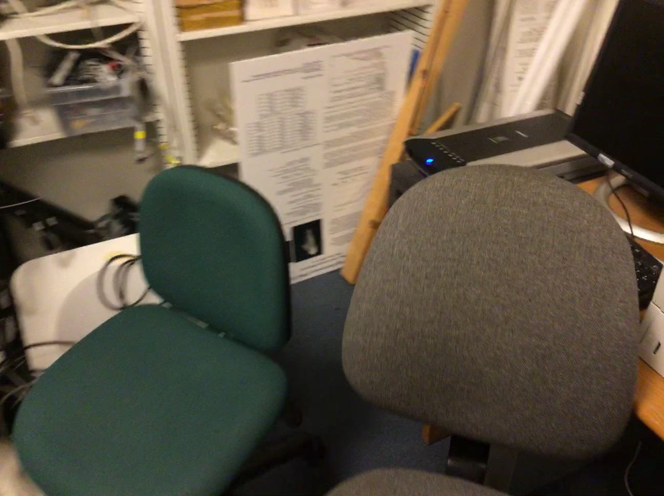 First office view containing the paper